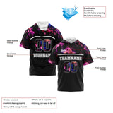 Custom Black Starry Sky Short Sleeve Hoodies for Men Women Shirts with Hoods Printed Name Logo