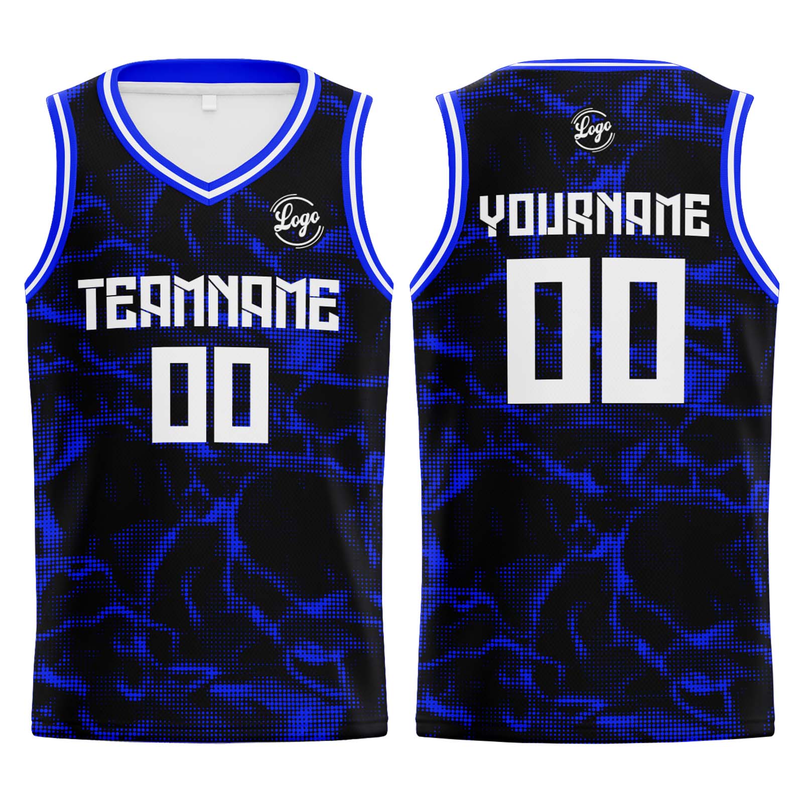 Custom Navy Royal Basketball Jersey Uniform Suit Printed Your Logo Name Number enthsush