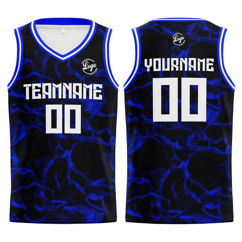 Custom Navy Royal Basketball Jersey Uniform Suit Printed Your Logo Name Number