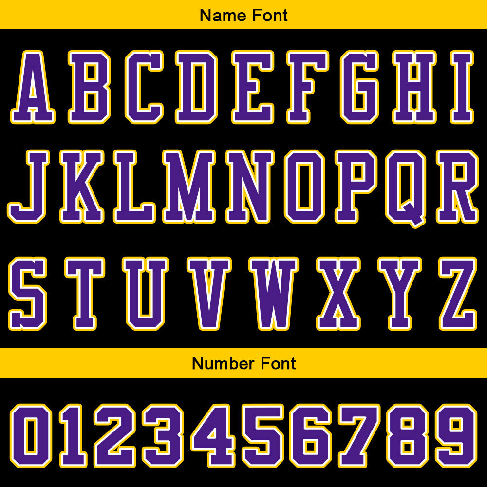 Custom Basketball Jersey Uniform Suit Printed Your Logo Name Number Black-Purple enthsush
