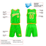 Custom Basketball Jersey Uniform Suit Printed Your Logo Name Number Neon Green