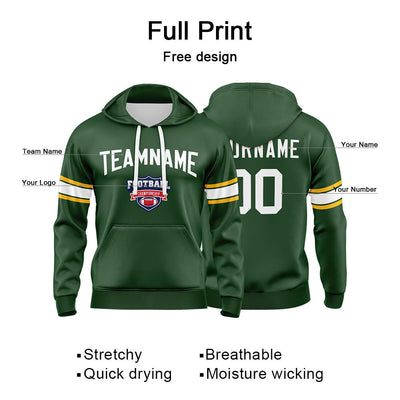 Custom Sweatshirt Hoodie For Man Woman Girl Boy Print Your Logo Name Number Green enthsush