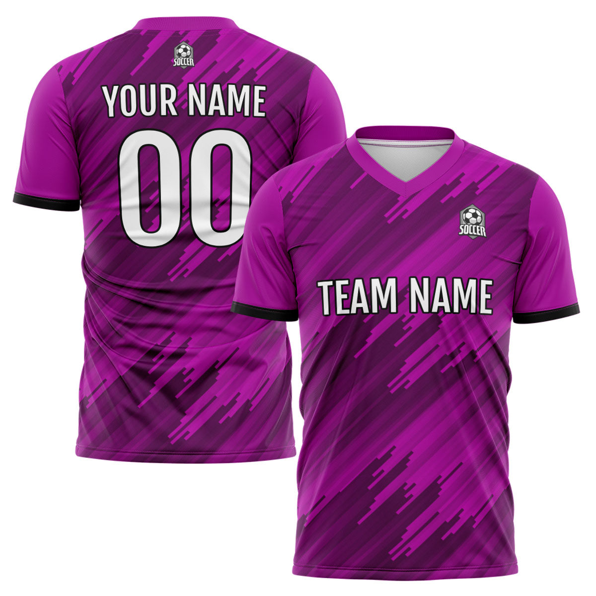 Custom Rose Soccer Jerseys for Men Women Personalized Soccer Uniforms for Adult and Kid enthsush