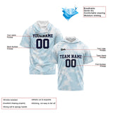Custom Light Blue Sleeve Hoodies for Men Women Shirts with Hoods Printed Name Logo
