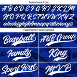 Custom Full Print Design Authentic Baseball Jersey royal