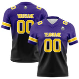 Custom Purple&Black Gradient Football Jersey Personalized Football Shirts for Men Women  Printed Team Name Number Logo