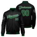 Custom Varsity Jacket Letterman jacket for Men, Women and Youth Green Black enthsush