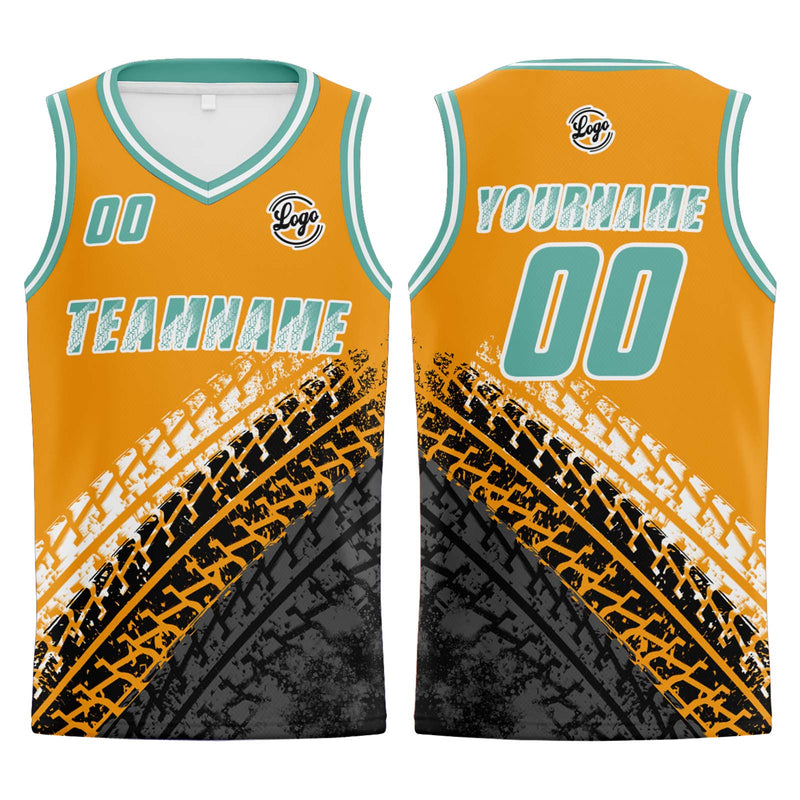 Custom Light Orange Basketball Jersey Uniform Suit Printed Your Logo Name Number