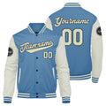 Custom Varsity Jacket Letterman jacket for Men, Women and Youth Light Blue Cream enthsush