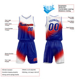 Custom Basketball Jersey Uniform Suit Printed Your Logo Name Number White-Red-Royal