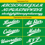 Custom Green White Sweatshirt Hoodie For Men Women Girl Boy Print Your Logo Name Number