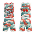 Custom Cyan Red Basketball Jersey Uniform Suit Printed Your Logo Name Number enthsush