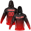 Custom Black Red Sweatshirt Hoodie For Men Women Girl Boy Print Your Logo Name Number enthsush