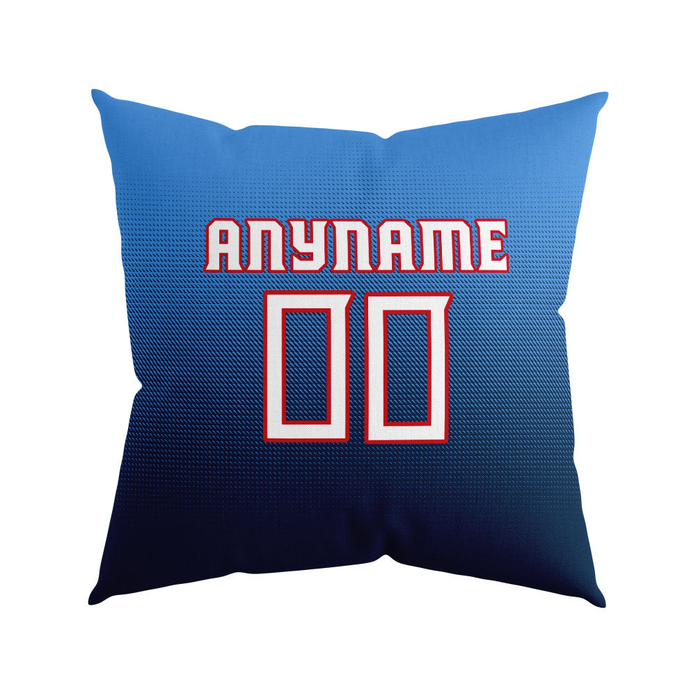 Custom Football Throw Pillow for Men Women Boy Gift Printed Your Personalized Name Number Navy&Light Blue&Navy enthsush