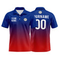 Custom Royal Red Football Polo Shirts Add Your Unique Logo/Name/Number enthsush