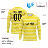 Custom Basketball Soccer Football Shooting Long T-Shirt for Adults and Kids Yellow-White