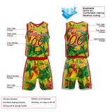 Custom Basketball Jersey Uniform Suit Printed Your Logo Name Number Tropical Plant