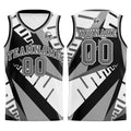 Custom White Black Grey Basketball Jersey Uniform Suit Printed Your Logo Name Number enthsush