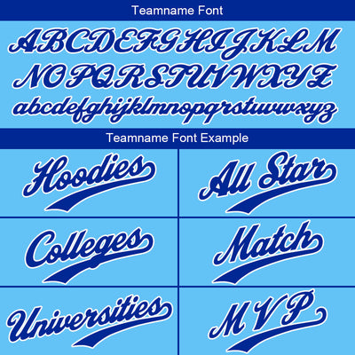 Custom Blue Sweatshirt Hoodie For Men Women Girl Boy Print Your Logo Name Number enthsush