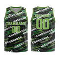 Custom Black Green Basketball Jersey Uniform Suit Printed Your Logo Name Number enthsush
