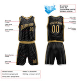 Custom Basketball Jersey Uniform Suit Printed Your Logo Name Number Black