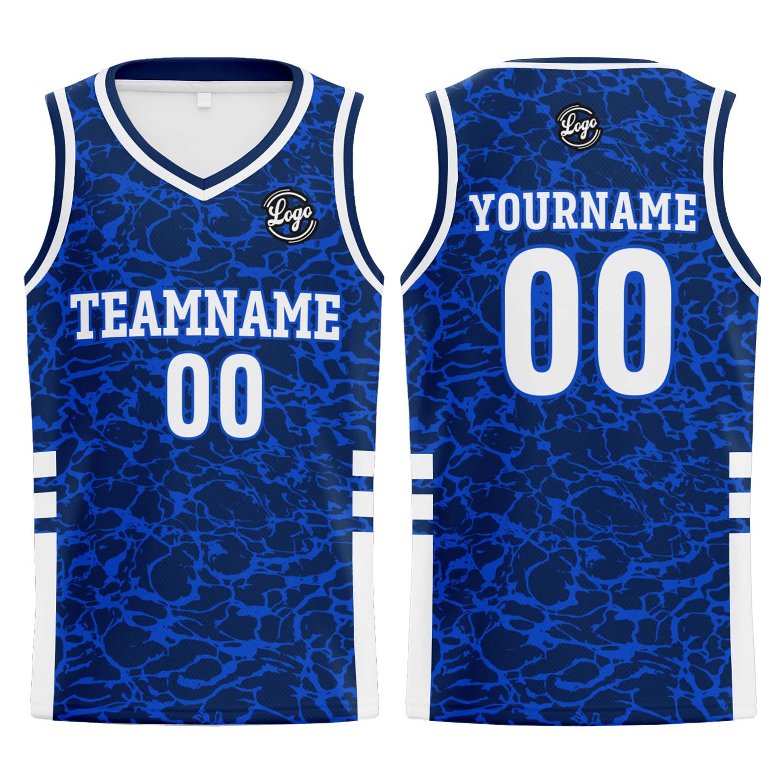 Custom Royal Basketball Jersey Uniform Suit Printed Your Logo Name Number enthsush