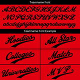 Custom Red Sweatshirt Hoodie For Men Women Girl Boy Print Your Logo Name Number