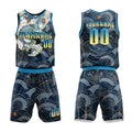 Custom Navy Basketball Jersey Uniform Suit Printed Your Logo Name Number enthsush