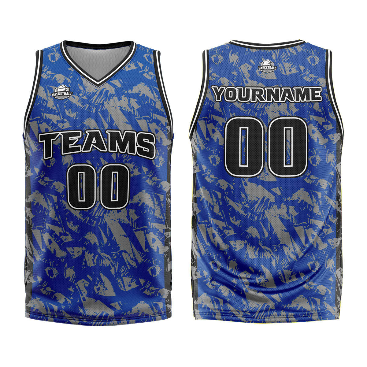 Custom Royal Grey Basketball Jersey Uniform Suit Printed Your Logo Name Number enthsush