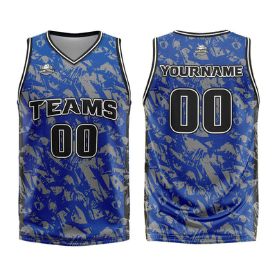 Custom Royal Grey Basketball Jersey Uniform Suit Printed Your Logo Name Number enthsush