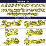 Custom Full Print Design Authentic Baseball Jersey navy