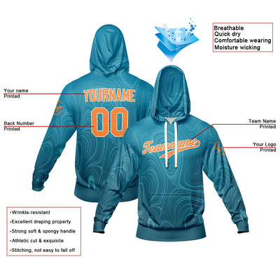 Custom Lake Blue Sweatshirt Hoodie For Men Women Girl Boy Print Your Logo Name Number enthsush