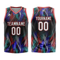 Custom Black Red Basketball Jersey Uniform Suit Printed Your Logo Name Number enthsush