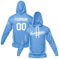Custom Light Blue Sweatshirt Hoodie For Men Women Girl Boy Print Your Logo Name Number enthsush