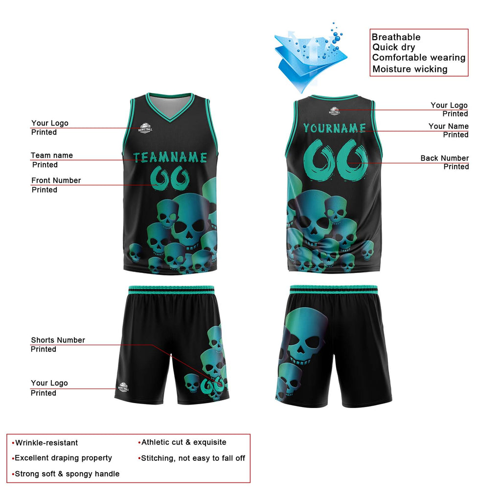 Custom Fluid Green Basketball Jersey Uniform Suit Printed Your Logo Name Number enthsush