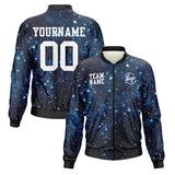 Custom Long Sleeve Windbreaker Jackets Uniform Printed Your Logo Name Number Starry Sky