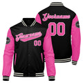 Custom Varsity Jacket Letterman jacket for Men, Women and Youth Pink enthsush