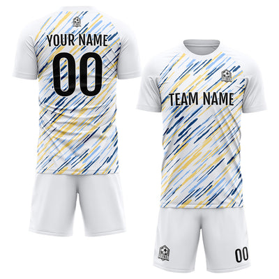 Custom Soccer Jerseys for Men Women Personalized Soccer Uniforms for Adult and Kid White&Black enthsush