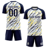 Custom Soccer Jerseys for Men Women Personalized Soccer Uniforms for Adult and Kid White&Navy