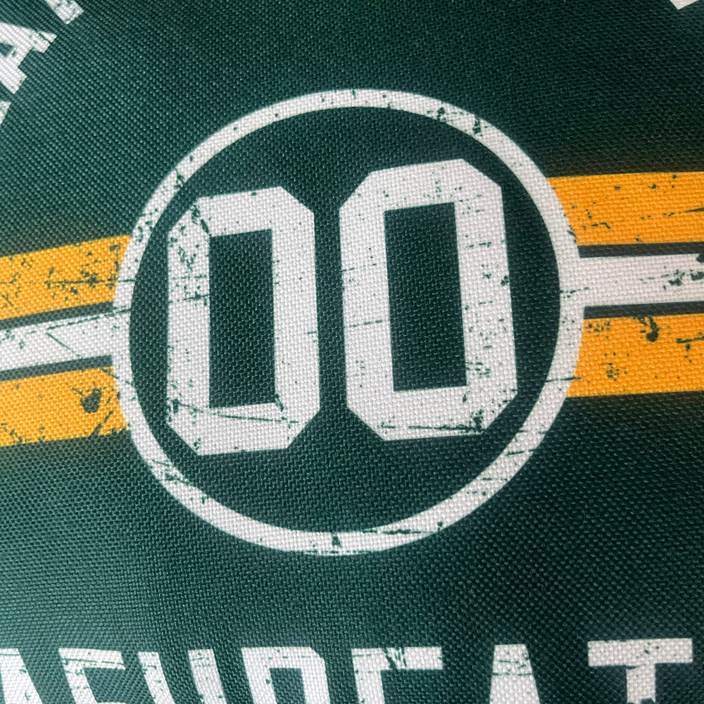 Custom Football Throw Pillow for Men Women Boy Gift Printed Your Personalized Name Number Blue & Red & White enthsush