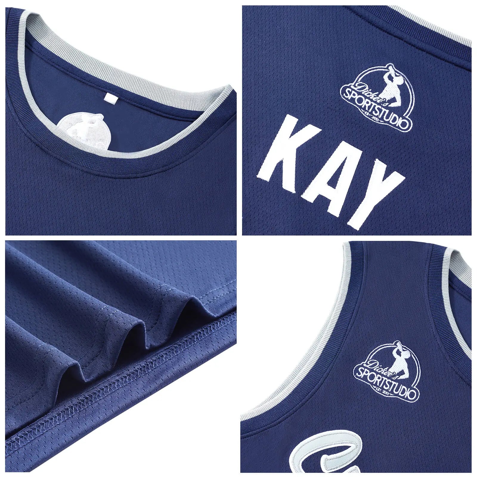Custom Stitched Basketball Jersey for Men, Women And Kids Royal-Yellow-White enthsush