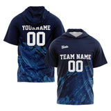 Custom Navy Sleeve Hoodies for Men Women Shirts with Hoods Printed Name Logo
