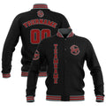 Custom Black Red Grey Waterproof Varsity Jackets Personalized Stitched Name Number Logo to Letterman Jackets enthsush