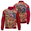 Custom Varsity Jacket Letterman jacket for Men, Women and Youth Red enthsush