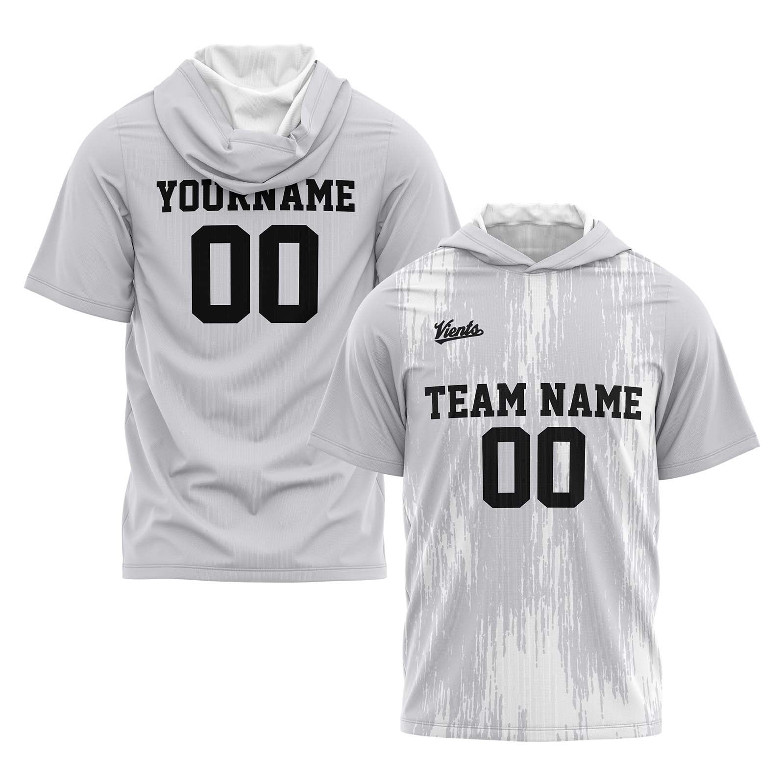 Custom Grey Sleeve Hoodies for Men Women Shirts with Hoods Printed Name Logo enthsush