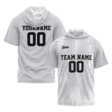 Custom Grey Sleeve Hoodies for Men Women Shirts with Hoods Printed Name Logo