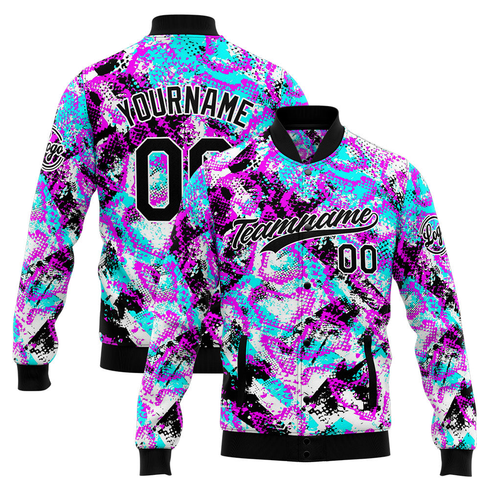 Personalized Custom Men's Jacket Customize Your Team Name, Logo, and Number enthsush