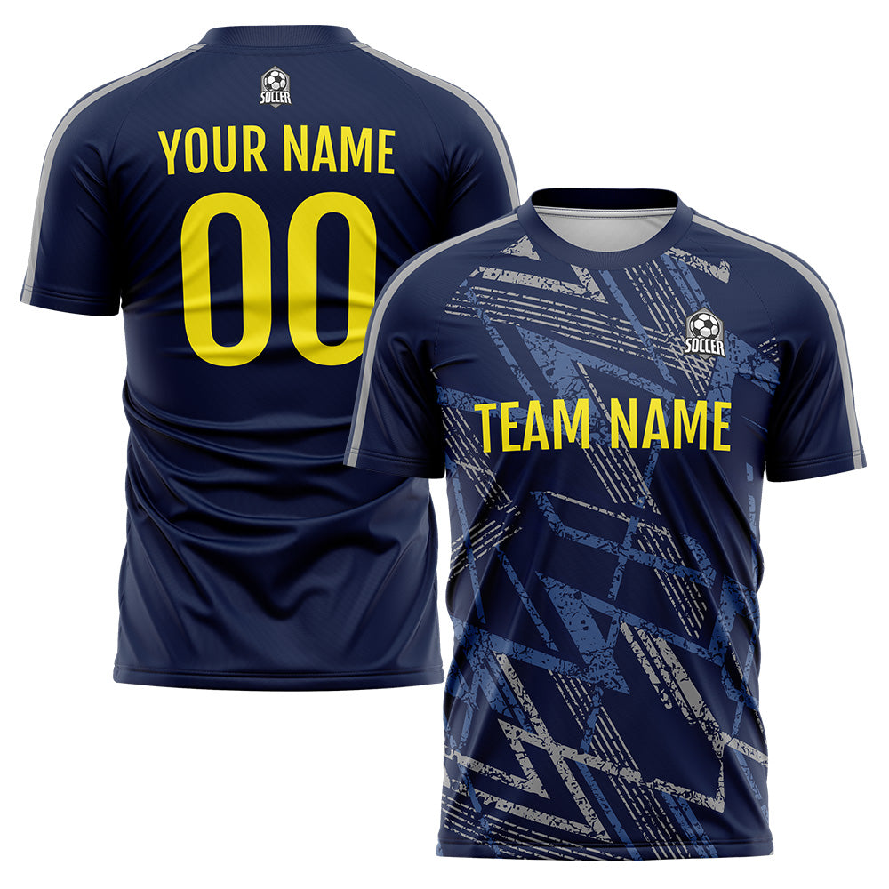Custom Soccer Jerseys for Men Women Personalized Soccer Uniforms for Adult and Kid Navy enthsush