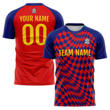 Custom Soccer Jerseys for Men Women Personalized Soccer Uniforms for Adult and Kid Red-Navy