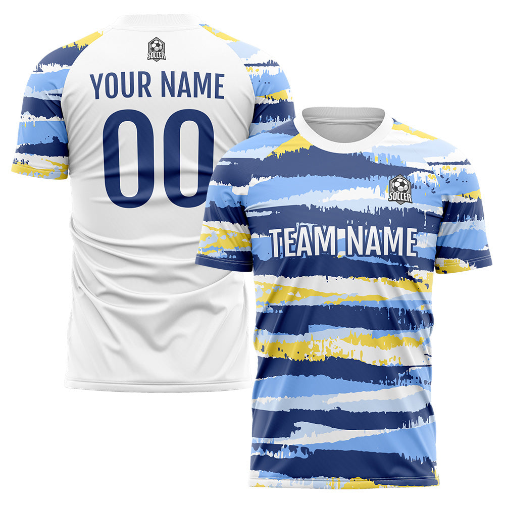 Custom Soccer Jerseys for Men Women Personalized Soccer Uniforms for Adult and Kid Grey Blue enthsush